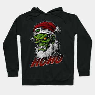 Santa Claus Zombie Skull Hoodie